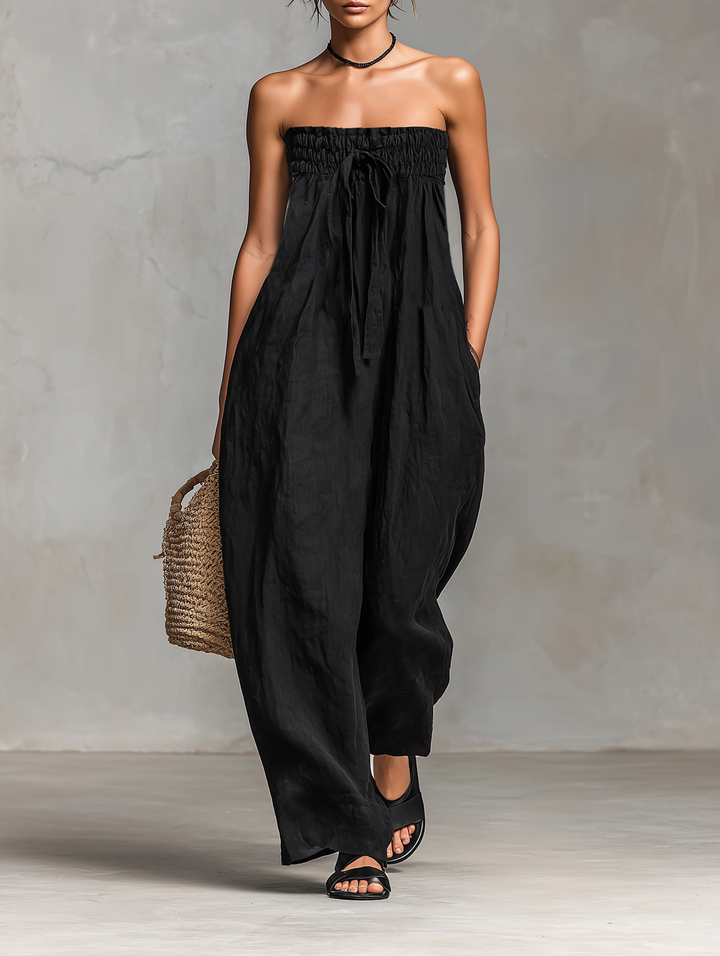Carmen | Elegant Strapless Jumpsuit