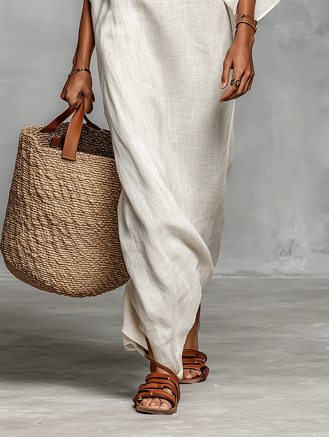 Carmen | Off-the-Shoulder Maxi Dress with Batwing Sleeves