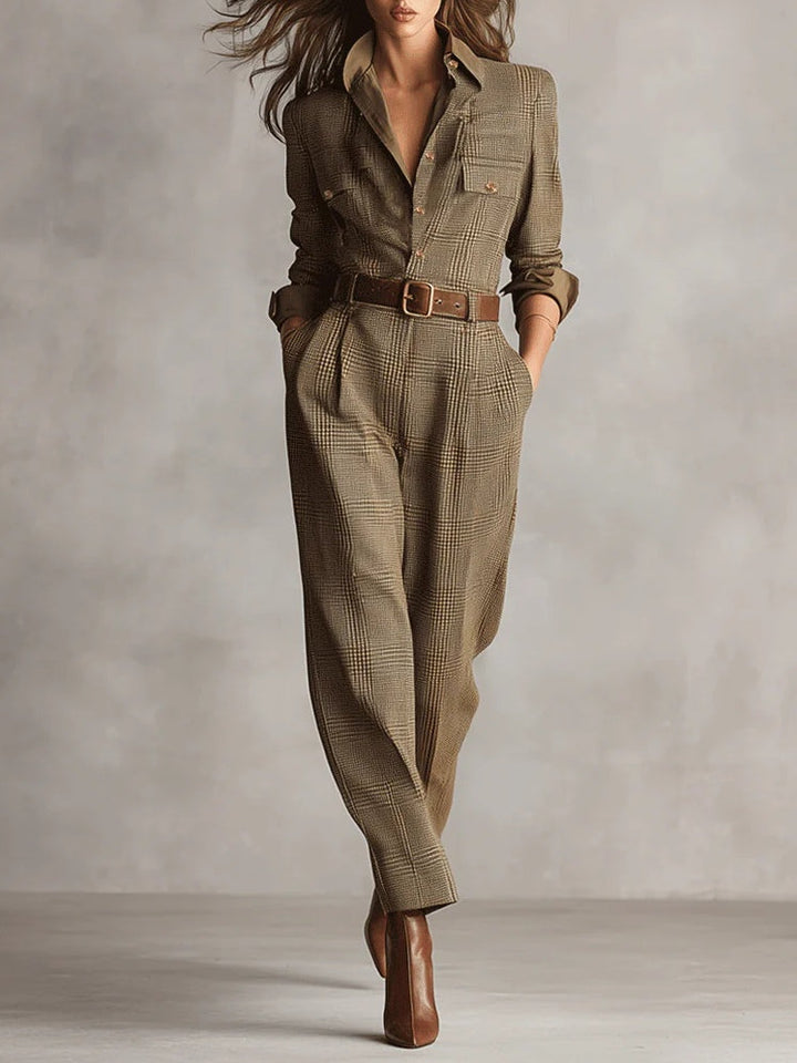 Carmen | elegant checked jumpsuit