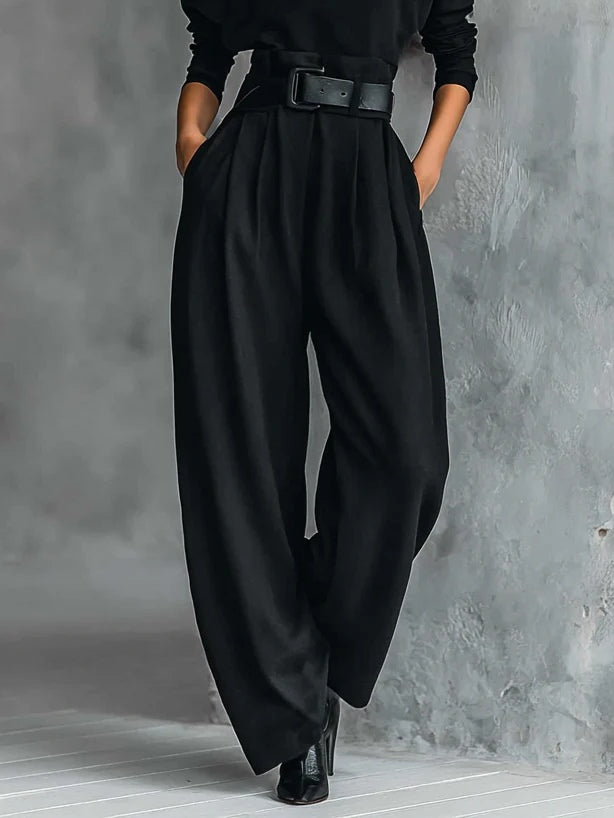 Carmen | Black 2-Piece Set with Belt