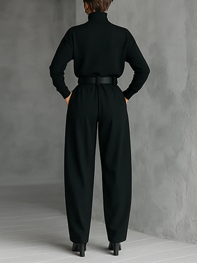 Carmen | Black 2-Piece Set with Belt