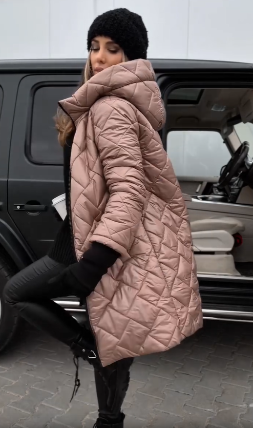 Martina | Elegant Padded Down Jacket with Hood
