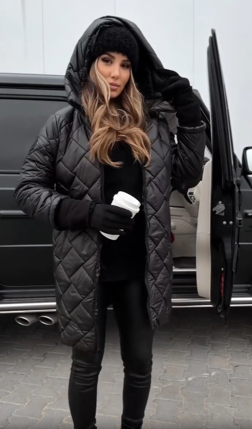 Martina | Elegant Padded Down Jacket with Hood