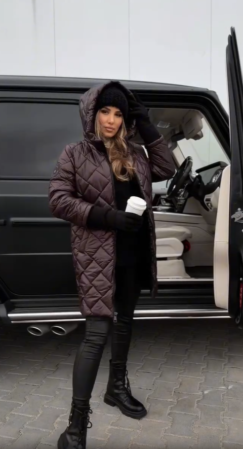 Martina | Elegant Padded Down Jacket with Hood