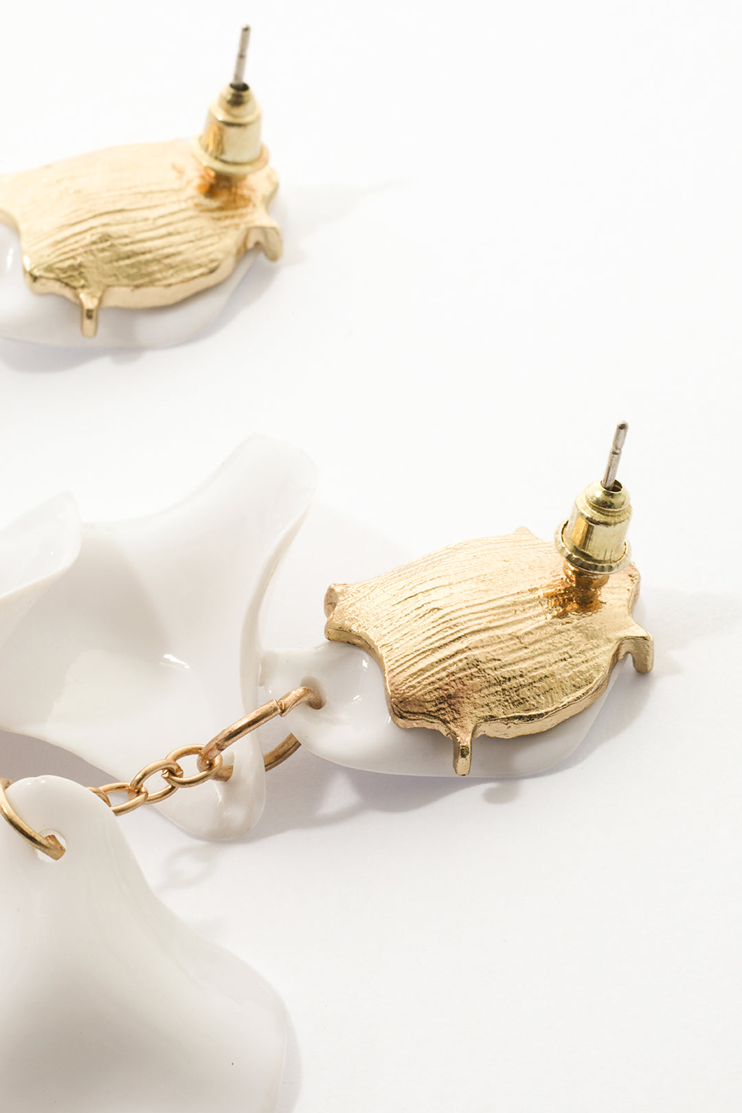 Orchid Petal Drop Earrings