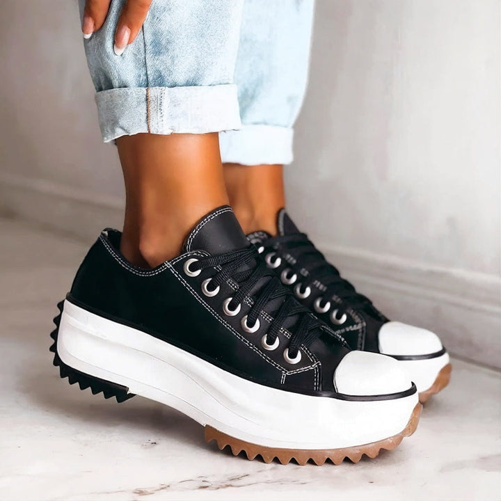Elina - Comfortable Shoes with Chunky Heel Urban Style