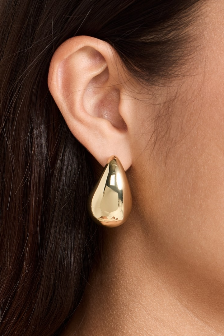 Metallic Drop Earrings