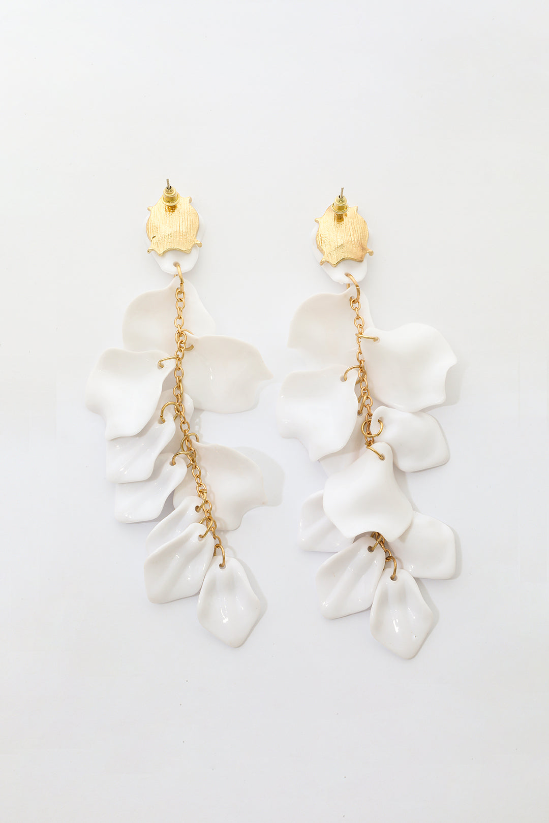 Orchid Petal Drop Earrings