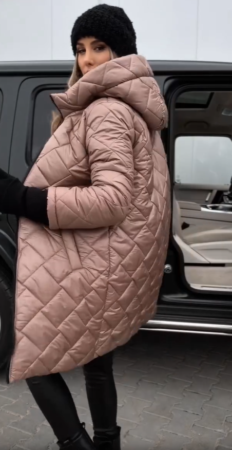 Martina | Elegant Padded Down Jacket with Hood