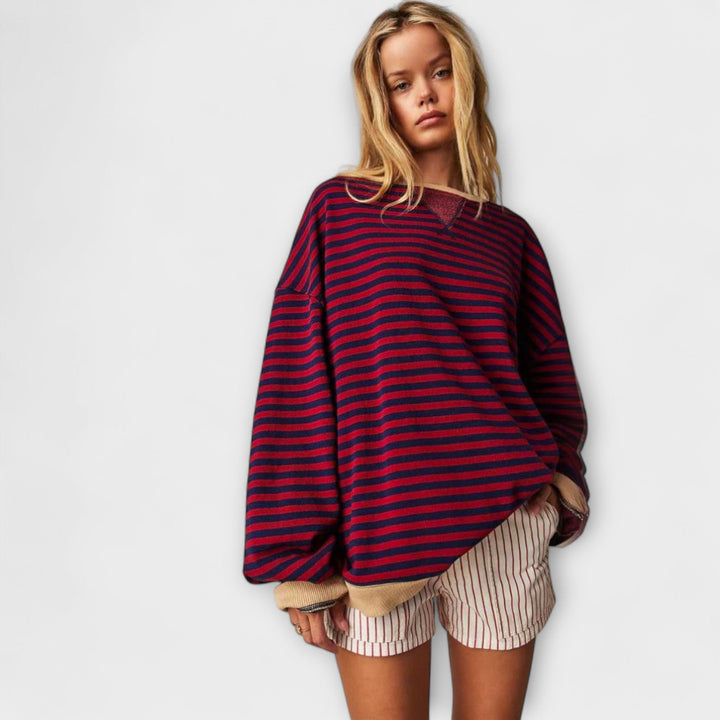 Mary - Suéter Oversize a Rayas