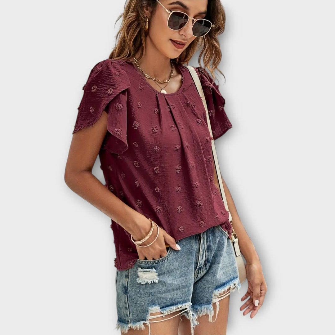 Laura | The Ideal Polka Dot Blouse