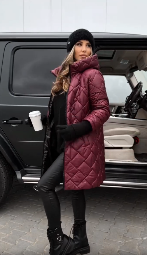 Martina | Elegant Padded Down Jacket with Hood