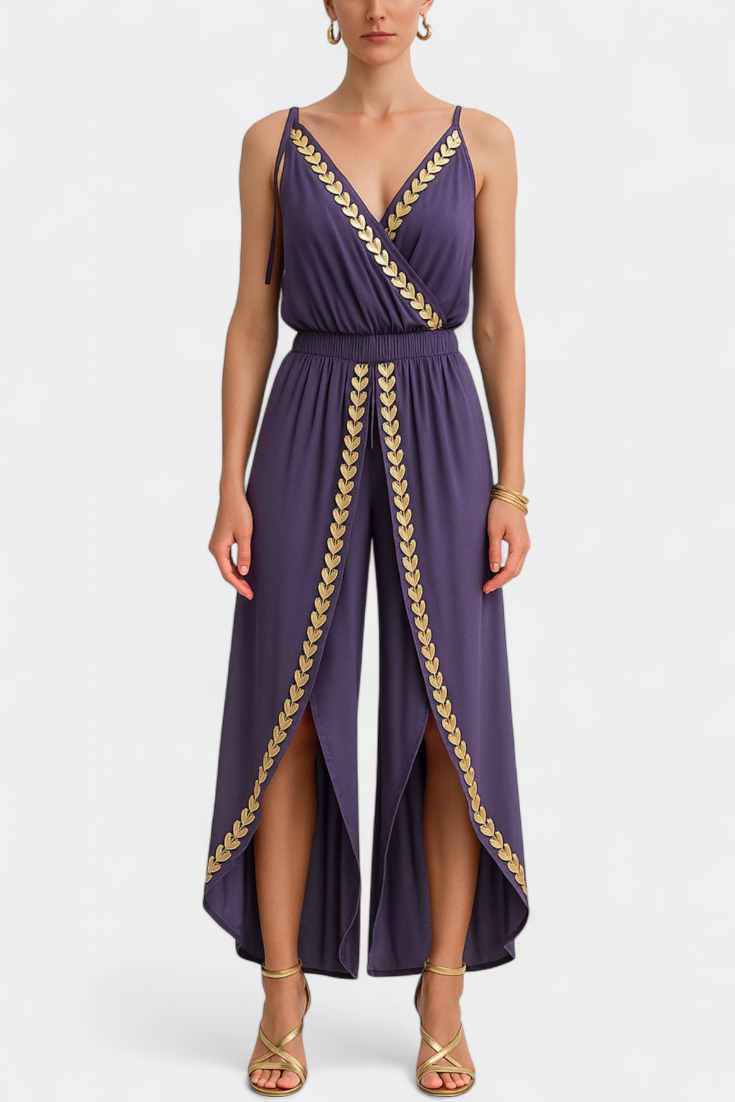 Donatila Mono Unique with Golden Details and Open Leg
