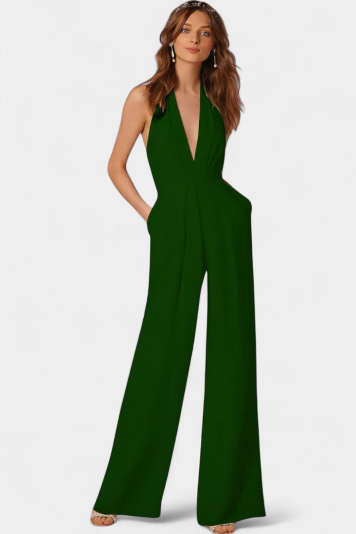 Lilac Wide-Leg Jumpsuit with Light Elegance