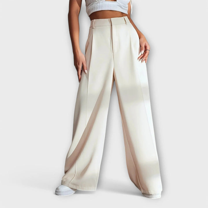 Iara | High-Waisted Wide-Leg Trousers