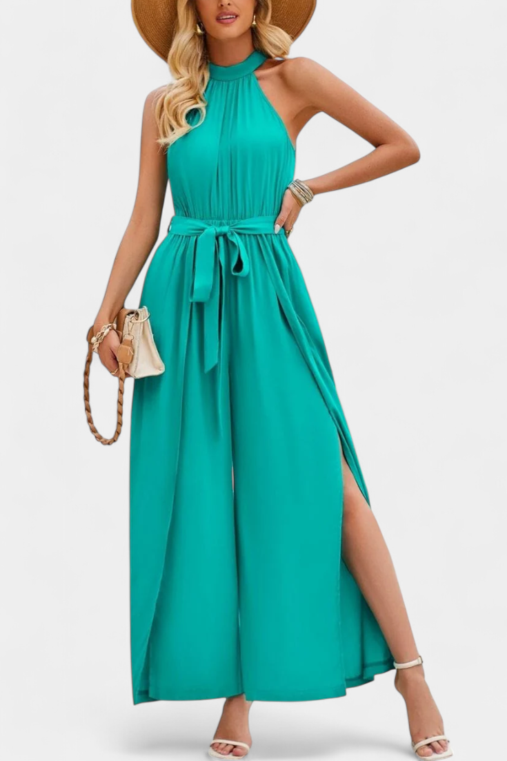 Nyree Asymmetrical Mono with Cut-Out and Bow Sleeve