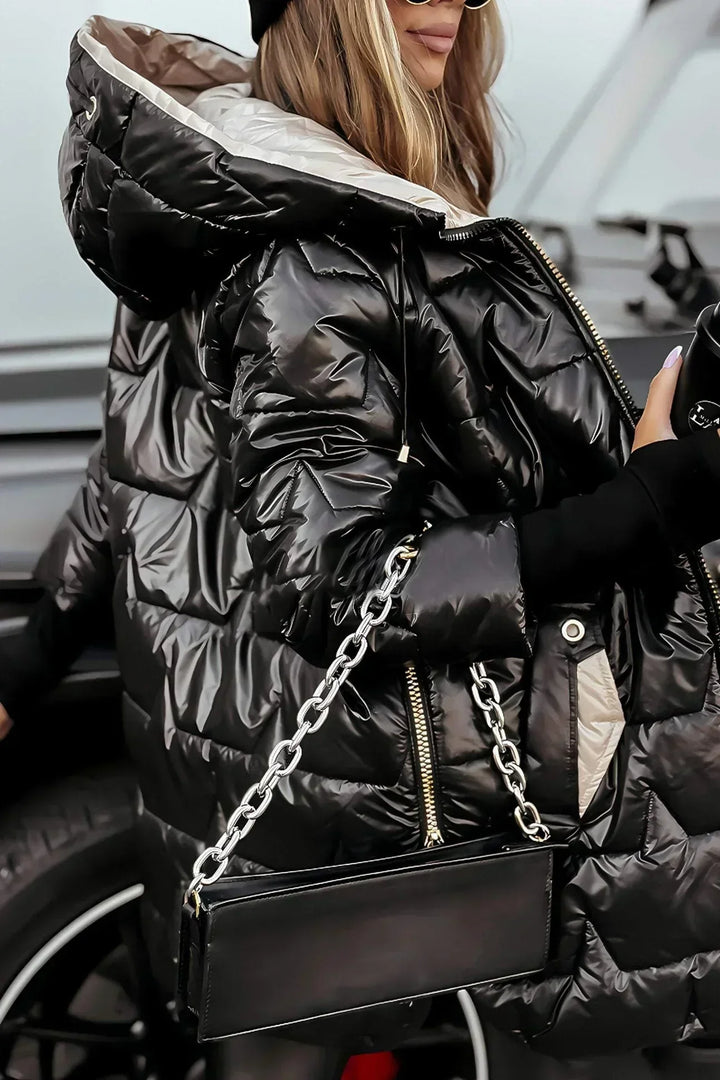 Nora - Elegant Winter Coat with Hood and Padding