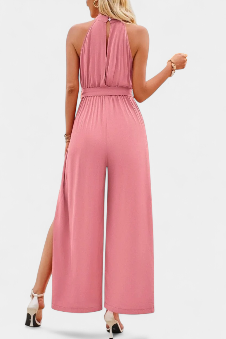 Nyree Asymmetrical Mono with Cut-Out and Bow Sleeve