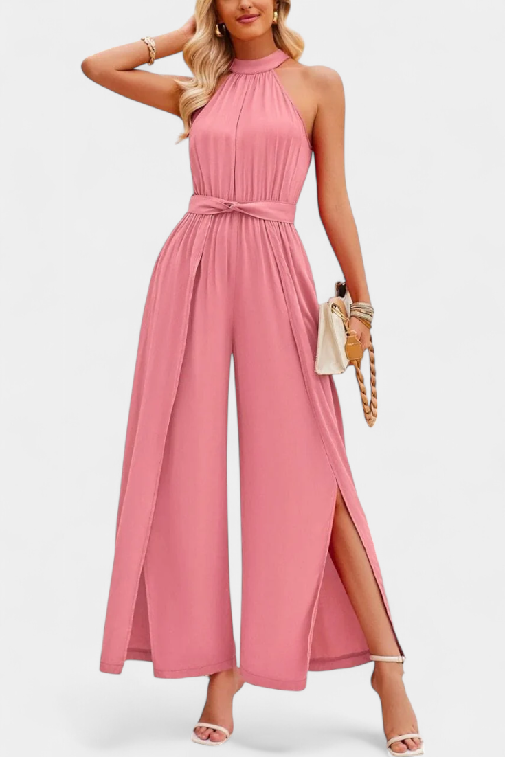 Nyree Asymmetrical Mono with Cut-Out and Bow Sleeve