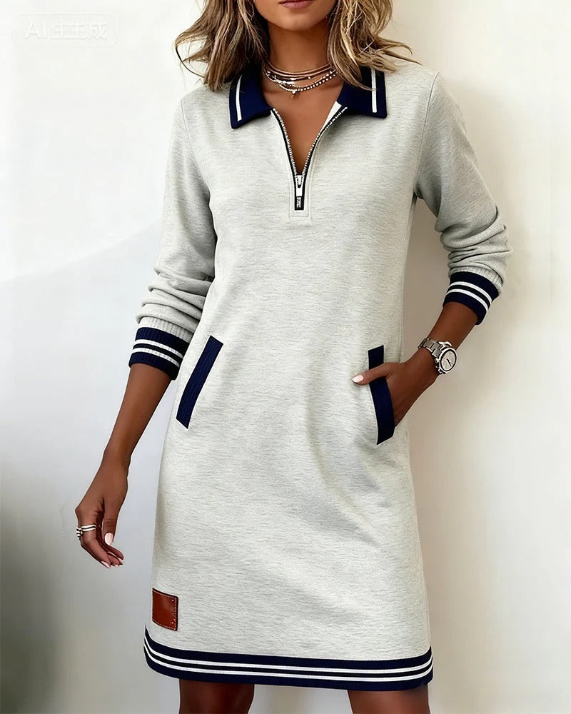 Catalina | Long Sleeve Cotton Dress