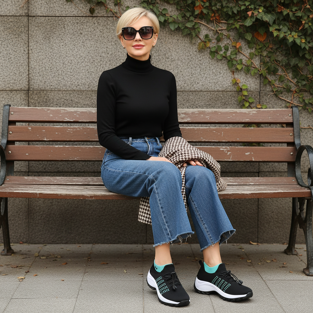 Ambulo Orthopaedic Fabric Shoes - Green Black