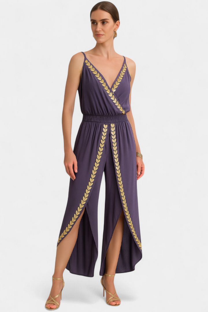 Donatila Mono Unique with Golden Details and Open Leg