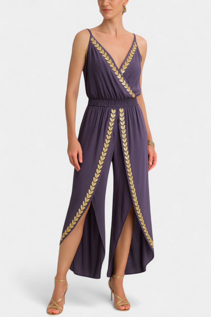 Donatila Mono Unique with Golden Details and Open Leg