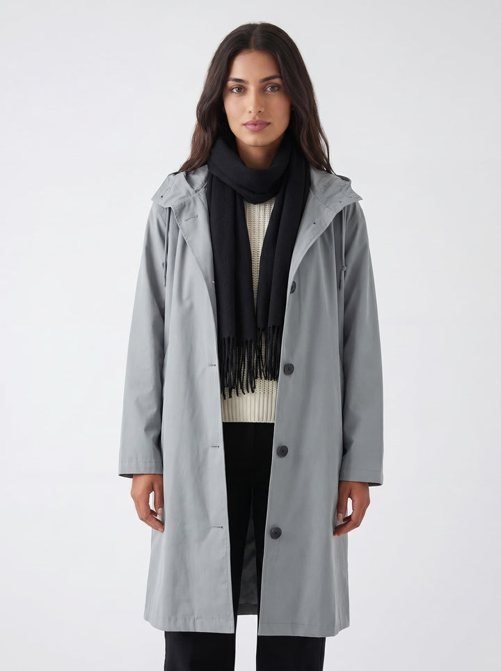 Lia | Waterproof Rain Trench Coat with Hood For Women