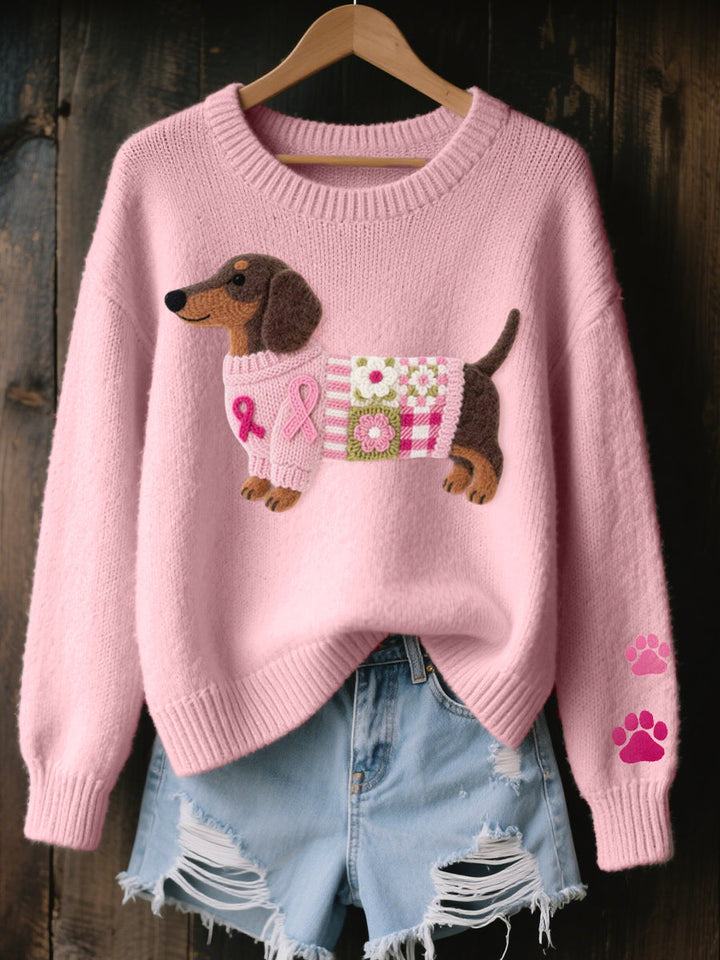 Amor Teckel™ – Suéter Patchwork Acogedor