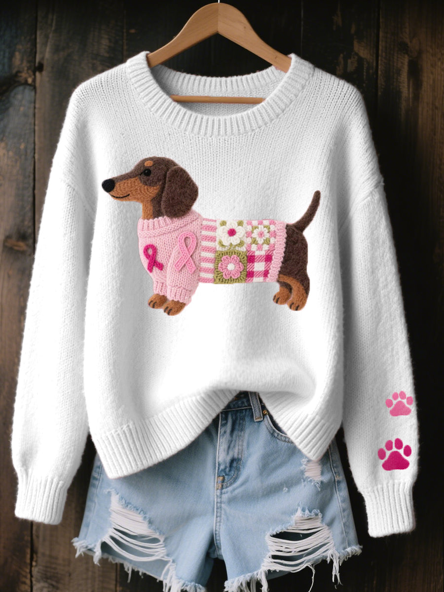 Amor Teckel™ – Suéter Patchwork Acogedor