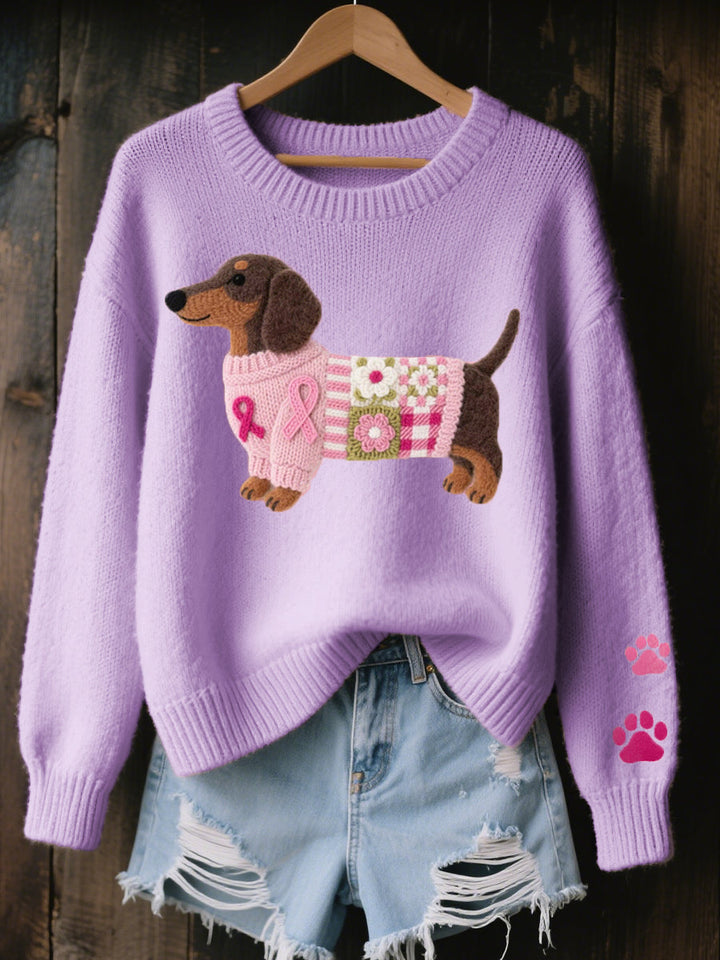 Amor Teckel™ – Suéter Patchwork Acogedor